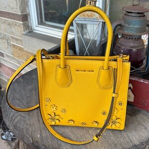 Michael Kors Yellow Floral‎ Satchel